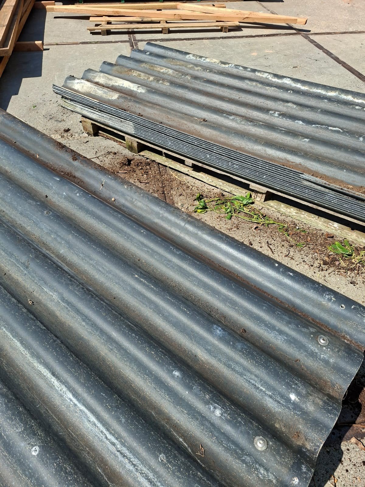 gratis golfplaten, Tuin en Terras, Ophalen, Gebruikt, Kunststof, Overige typen