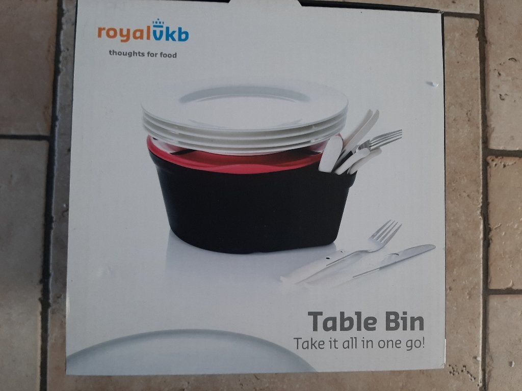 RoyalVKB Table Bin - Handige Afvalbak voor Tafel, Huis en Inrichting, Ophalen, Kunststof, Zo goed als nieuw, Minder dan 10 liter