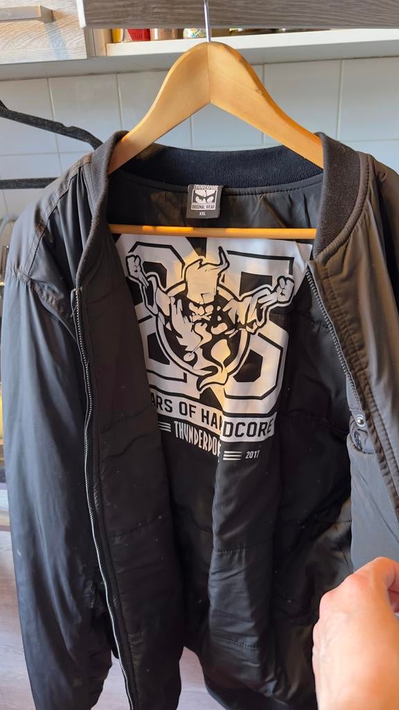 Thunderdome Bomberjack Zwart XXL - Perfecte Staat, Ophalen of Verzenden, Zo goed als nieuw, Overige maten, Zwart
