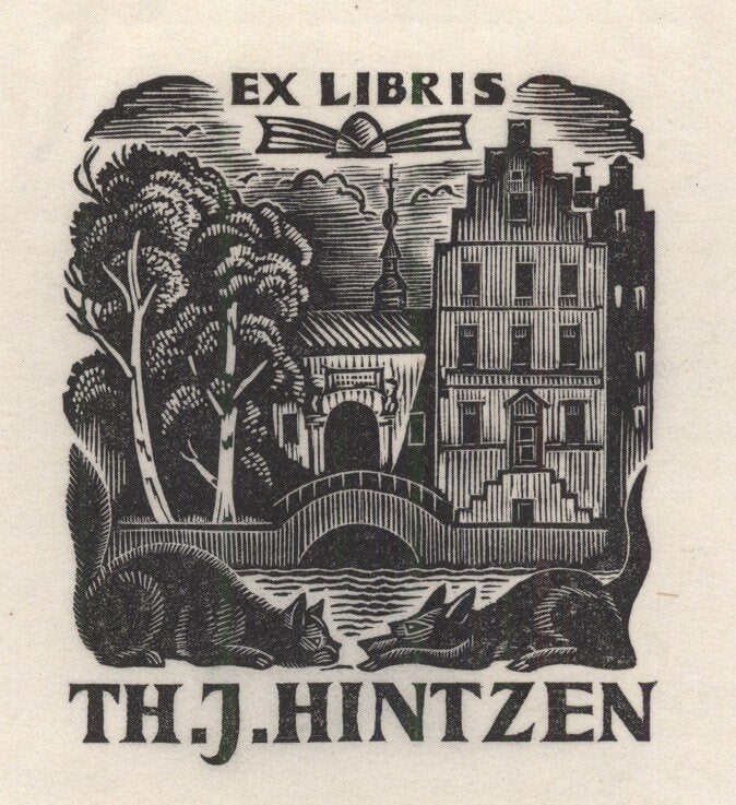 1720 Ex Libris Nederland : Thijs Mauve, 1958, Verzenden, Ex libris