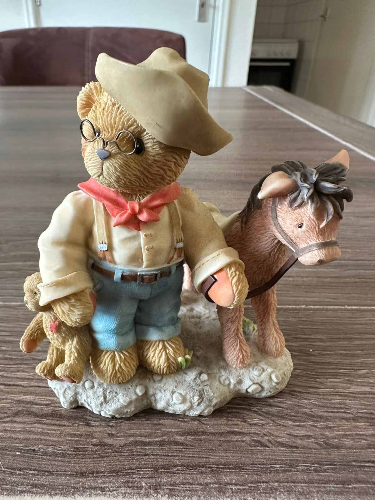 Cherished teddies Roosevelt 2001/2002, Ophalen of Verzenden, Zo goed als nieuw, Beeldje, Cherished Teddies