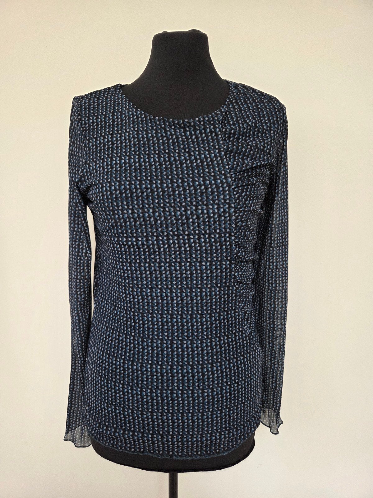 Zero blouse maat 38 met groen/blauw patroon, Ophalen of Verzenden, Gedragen, Maat 38/40 (M), Meerkleurig