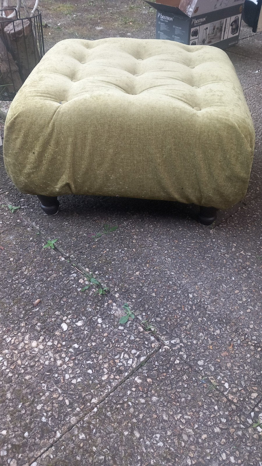 Grote poef gratis af te halen, Ophalen, Gebruikt, Vierkant, 75 tot 100 cm