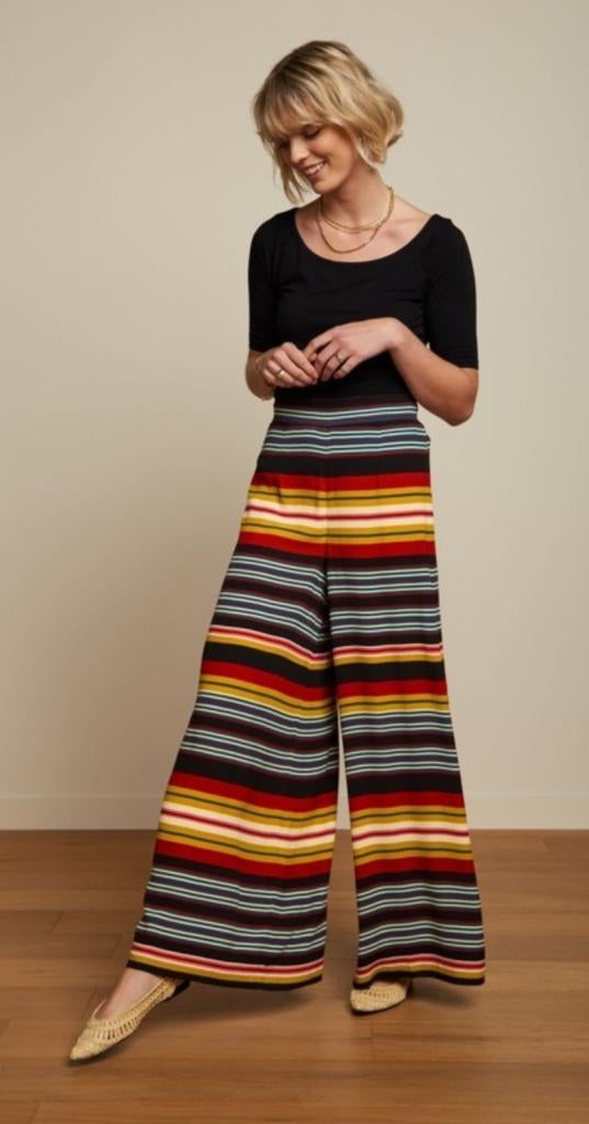 King Louie Palazzo Pants, Maxim Stripe, maat XS / 34, King Louie, Ophalen of Verzenden, Zo goed als nieuw