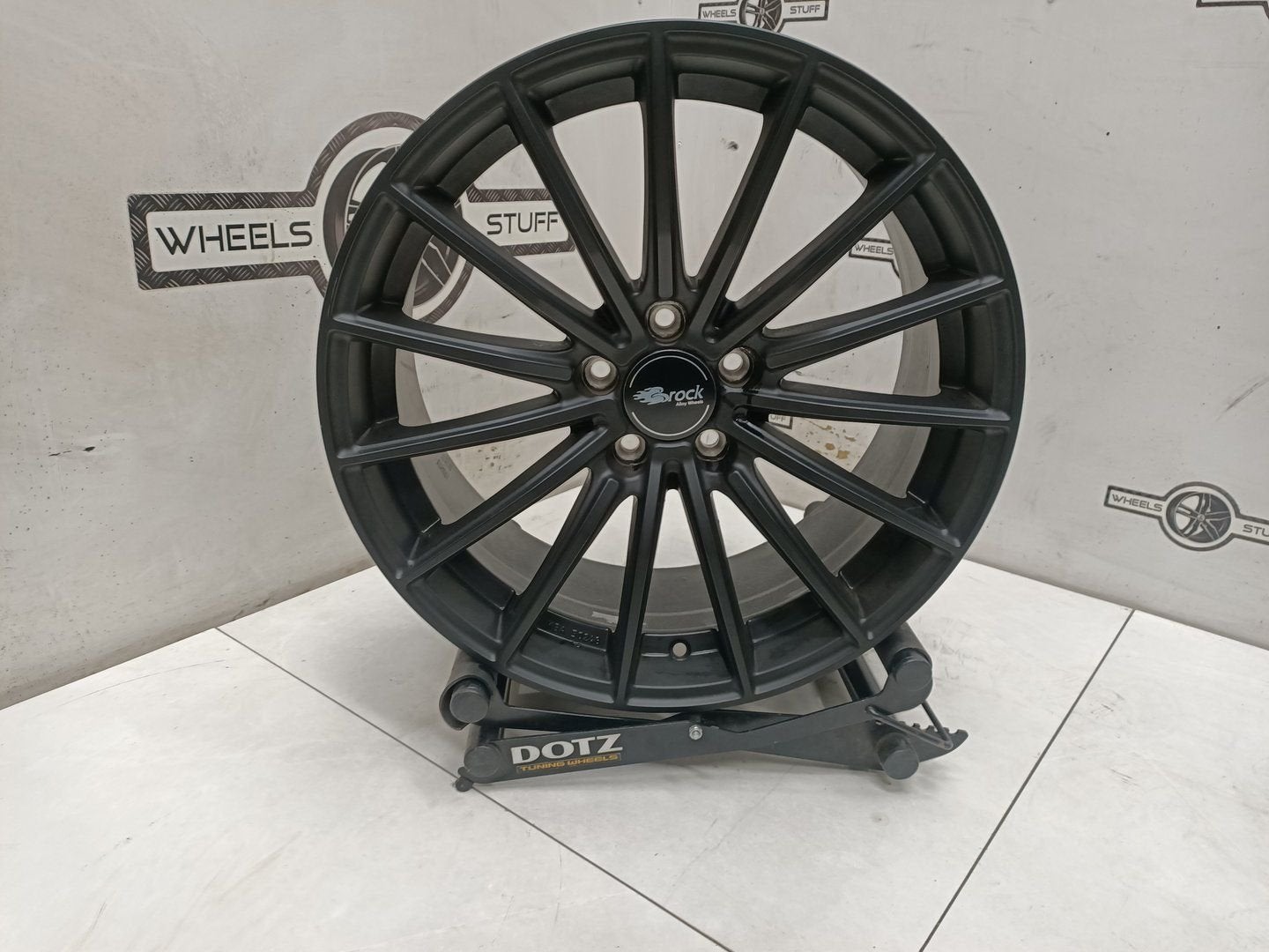 Brock B36 satin black lichtmetaal velgen 19"inch 5x112, Gebruikt, Velg(en), -, -