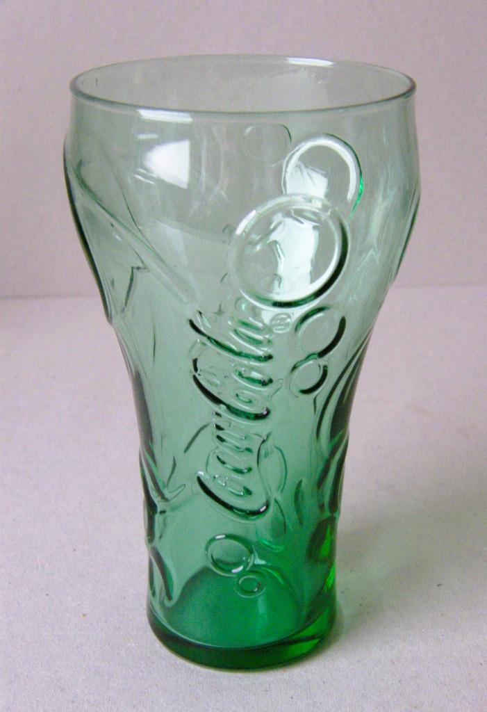 Groen Coca - Cola glas, Ophalen of Verzenden, Zo goed als nieuw, Gebruiksvoorwerp