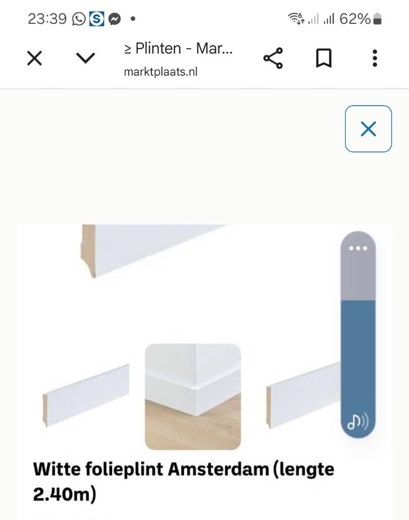 Plinten, Ophalen, Nieuw, 10 m² of meer, 10 tot 30 cm