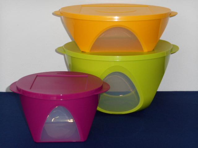 Atlantis Kommen Set (3) Tupperware, nieuw, Ophalen of Verzenden, Nieuw, Bak of Kom