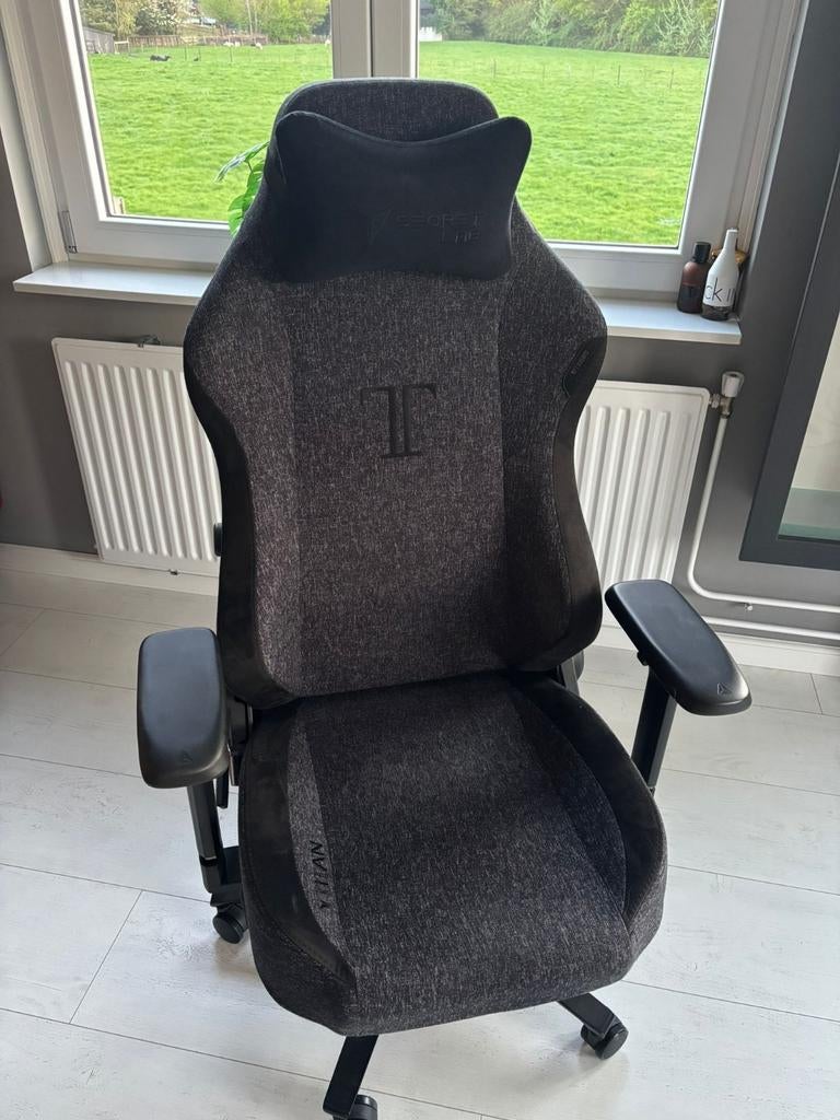 Secret Lab Titan Softweave Regular, Huis en Inrichting, Bureaustoelen, Ophalen, Zwart, Zo goed als nieuw, Gaming bureaustoel