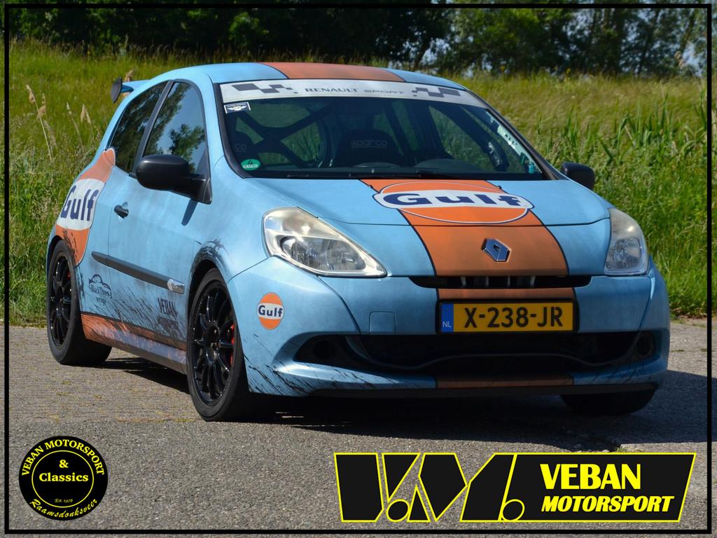Renault Clio 2.0 RS Cup light / Trackday-ready / Lage km!, Voorwielaandrijving, Gebruikt, Alcantara, Wit