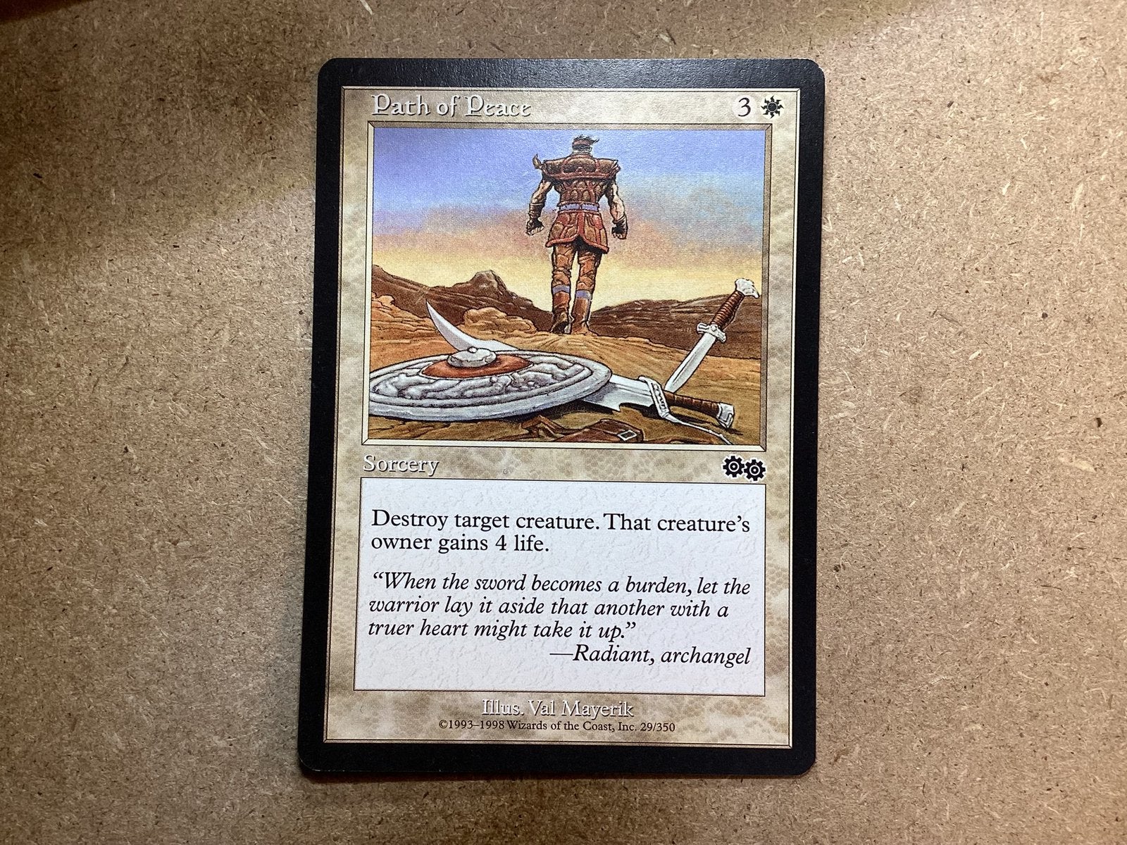 1x Path of Peace [029/350] (Excellent), Ophalen of Verzenden, Zo goed als nieuw, Losse kaart