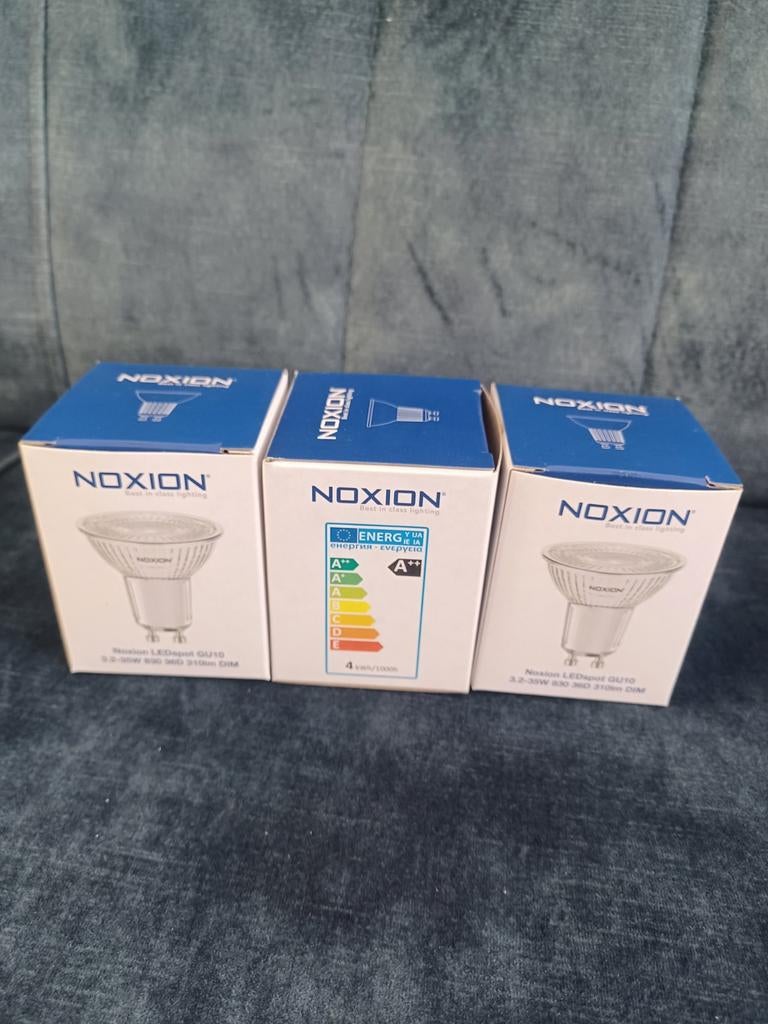 NOXION LED LAMP GU10 NIEUW 3 STUKS, Ophalen of Verzenden, Nieuw, Wit, Dame