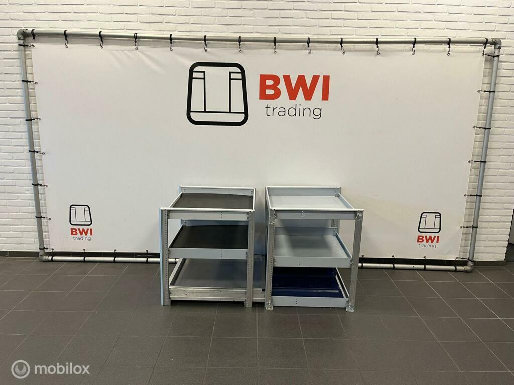 Sortimo set bedrijfswageninrichting L+R dubbele schuifdeur, Gebruikt, Ophalen of Verzenden