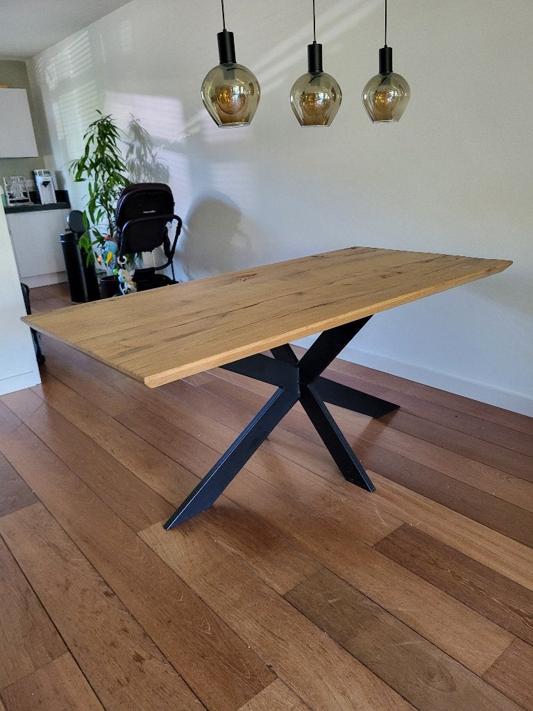 Eettafel, Ophalen, Gebruikt, 50 tot 100 cm, 150 tot 200 cm