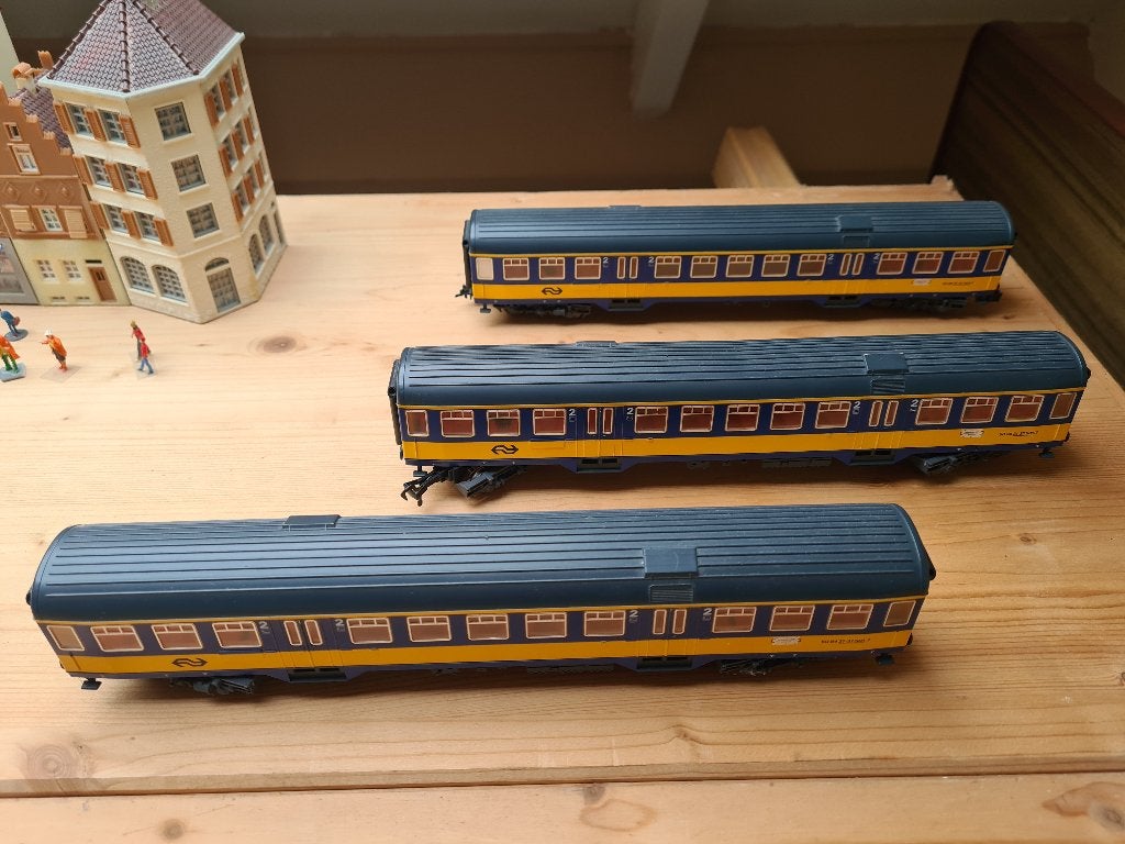 Intercity trein van Fleischmann, Treinset, Gelijkstroom, Fleischmann, Ophalen of Verzenden