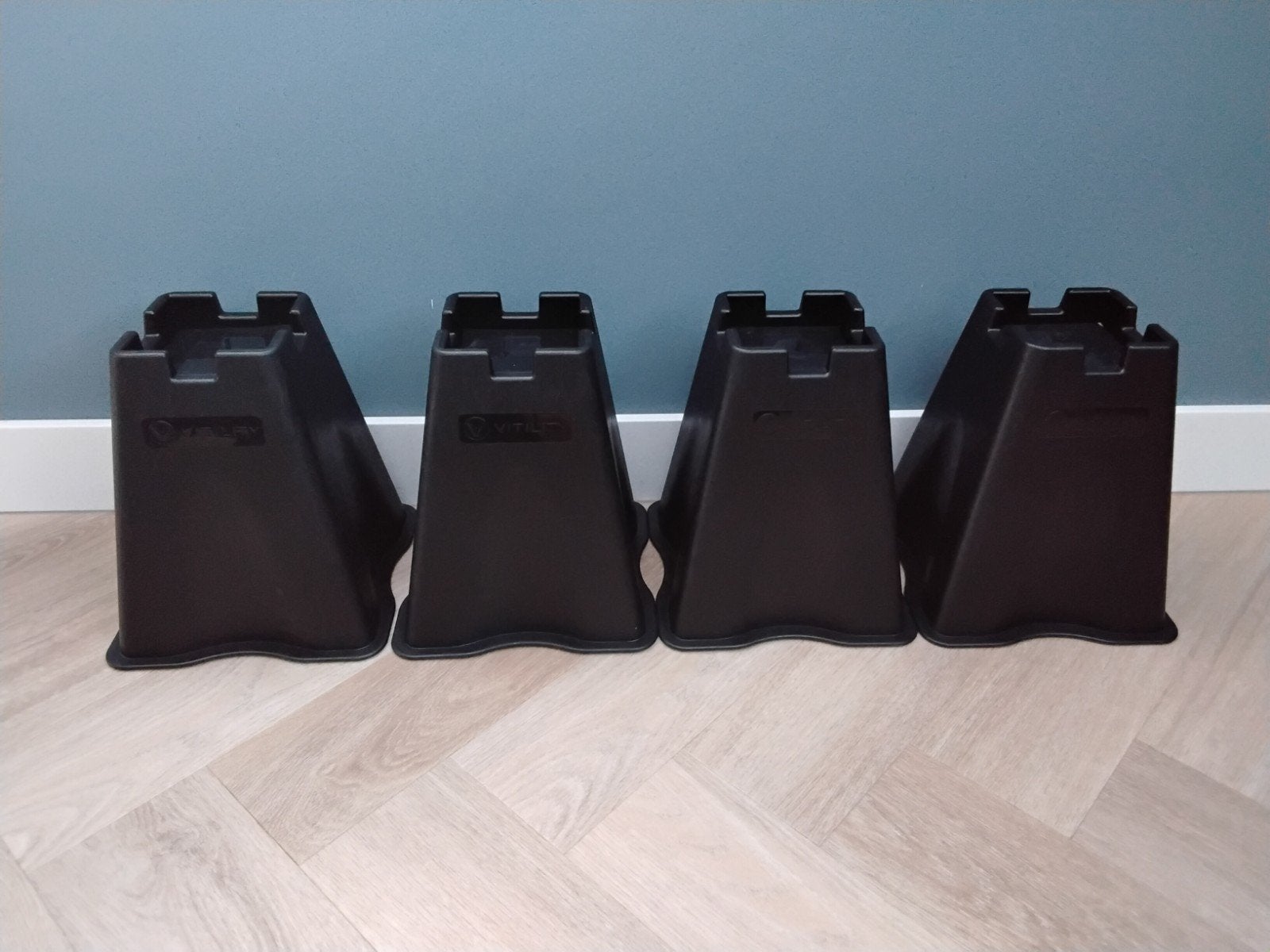 Vitility set bedverhogers 22 cm, Ophalen of Verzenden, Eenpersoons, Hout