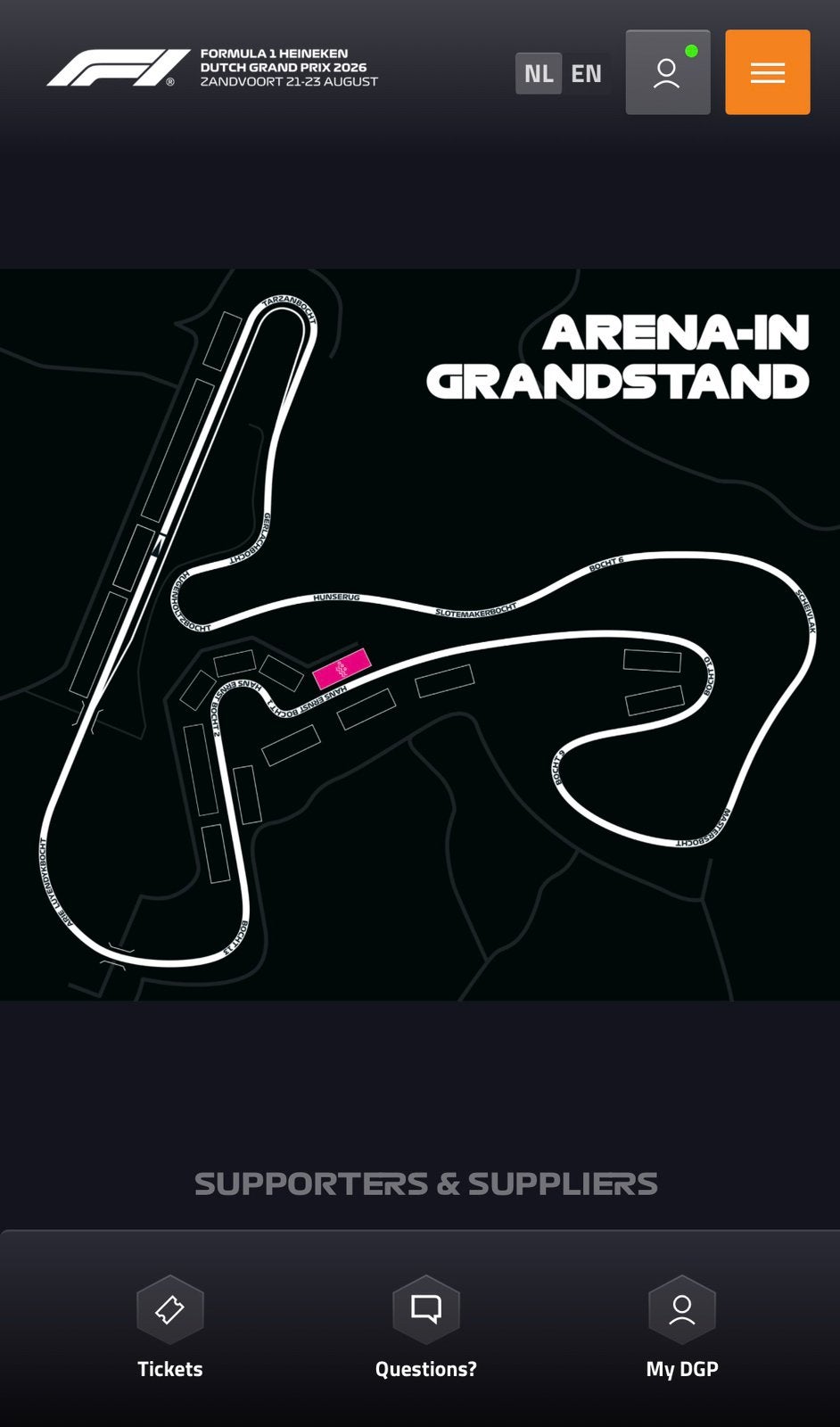 2 x F1 Zandvoort GP tickets Za en Zo 22 en 23 augustus, Twee personen