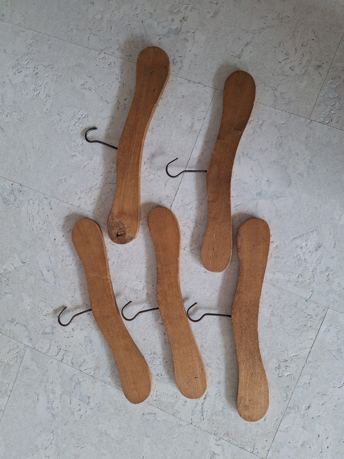 Antieke kledinghangers 5 stuks, Ophalen of Verzenden, Gebruikt, Hout