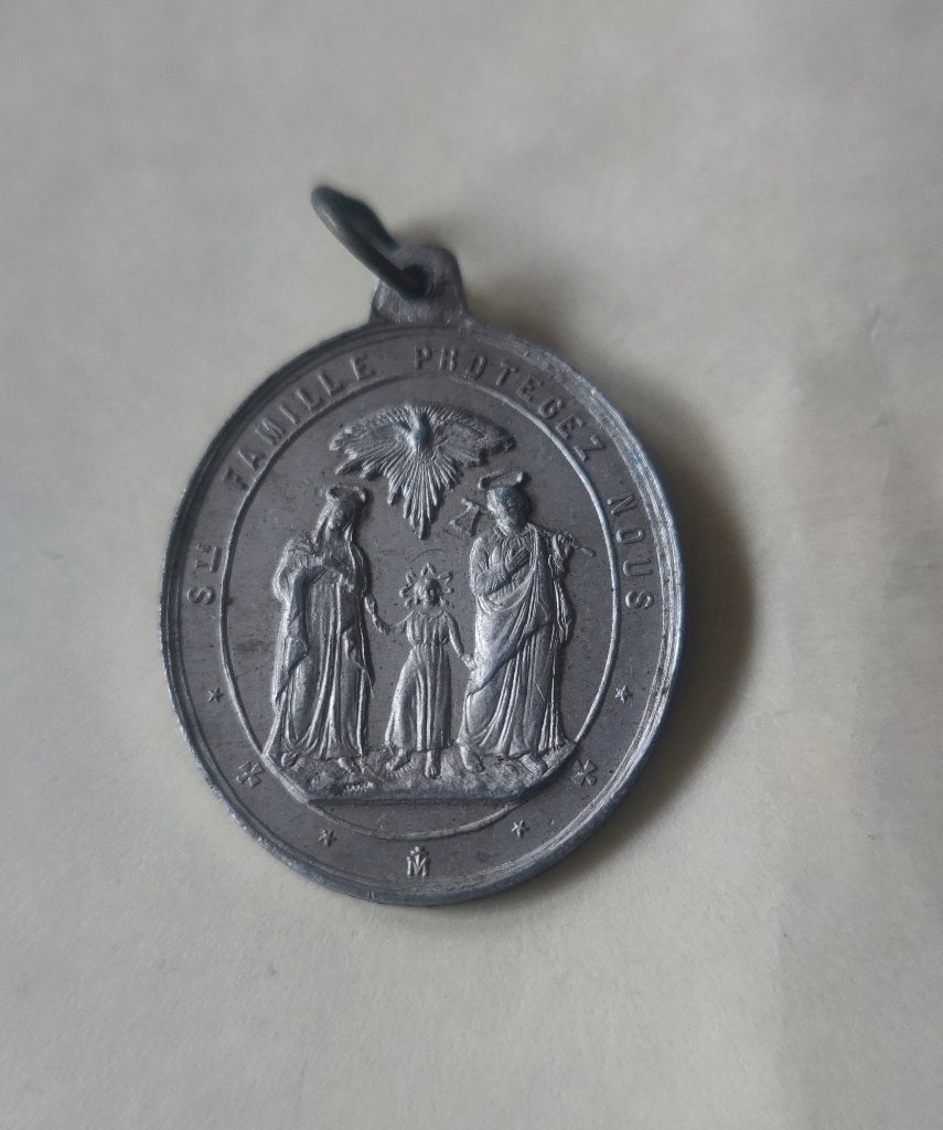 626 Medaille van de Heilige Familie, Ophalen of Verzenden, Zo goed als nieuw, Overige typen, Christendom | Katholiek