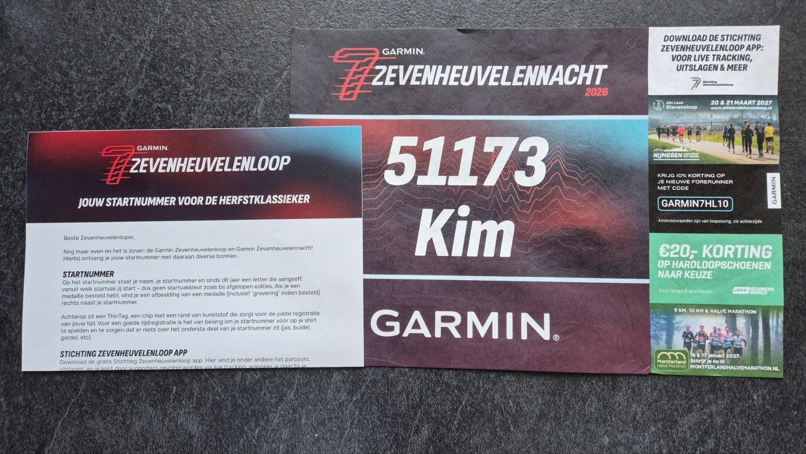 ticket zevenheuvelennacht, Eén persoon
