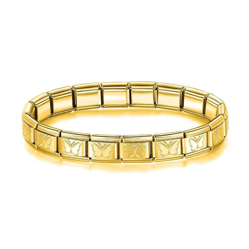 Italian charm bracelet bedel armband, Sieraden, Tassen en Uiterlijk, Armbanden, Staal, Verzenden, Nieuw, Met bedels of kralen