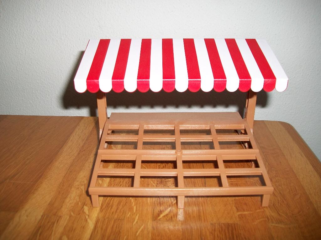 Marktkraam, groente fruit, bloemkool, kist, vat, mand, kassa, Ophalen of Verzenden, Nieuw, Complete set