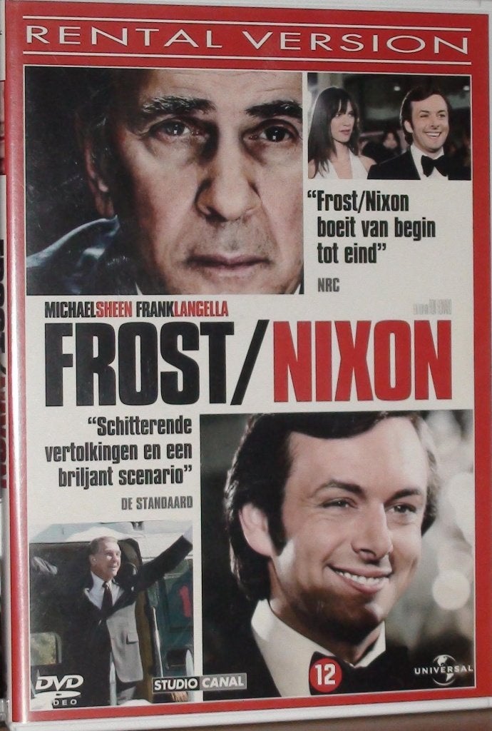 dvd frost nixon, Alle leeftijden, Ophalen of Verzenden, Zo goed als nieuw