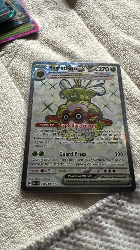 Forretress ex 230/193 - Paldea Evolved Pokémon Kaart, Ophalen of Verzenden, Zo goed als nieuw, Losse kaart, Foil