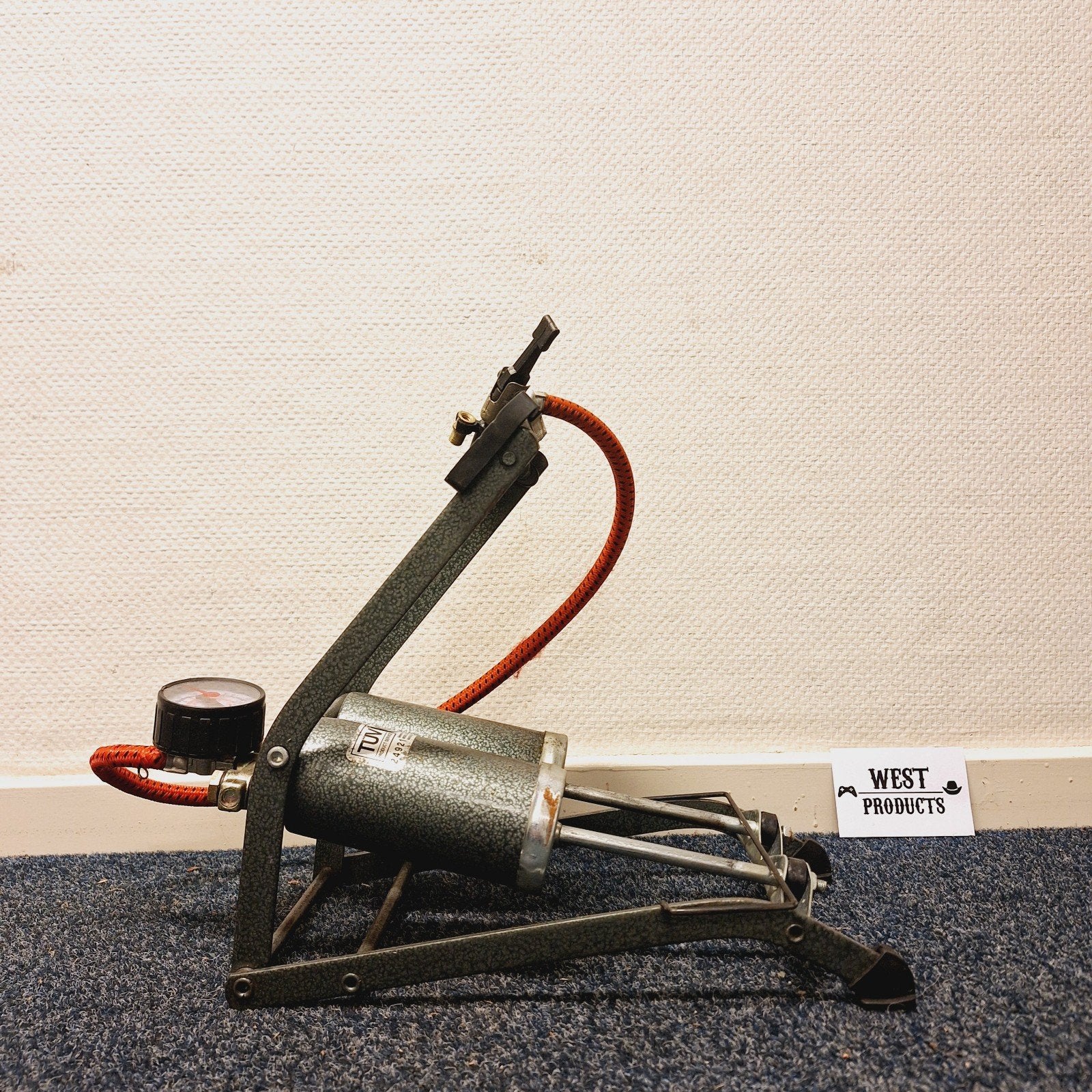 Voetpomp + Manometer, Gebruikt, ., Ophalen of Verzenden, Handmatig