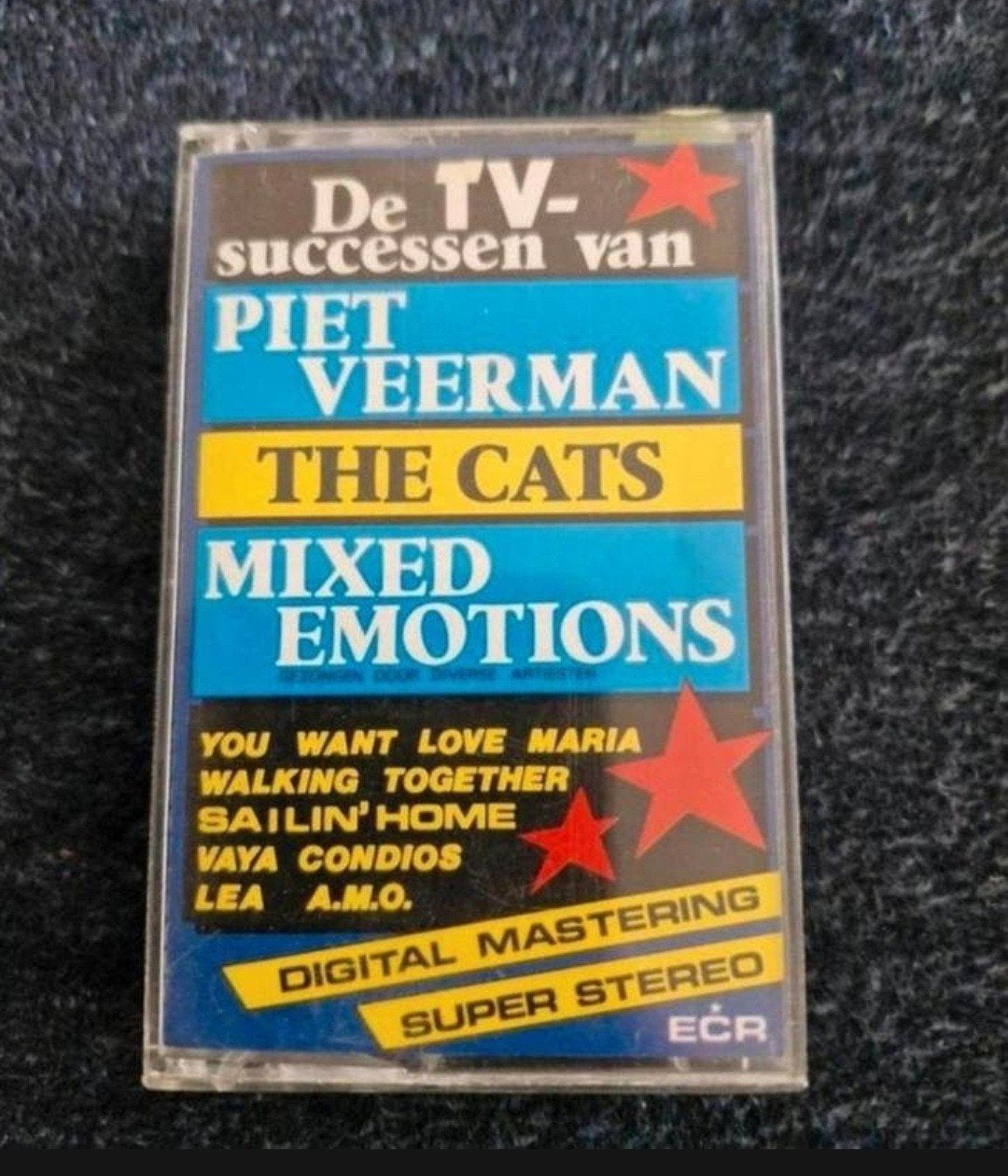 Cassettebandje Piet Veerman/ The Cats, Cd's en Dvd's, Ophalen of Verzenden, Zo goed als nieuw, Pop, 1 bandje