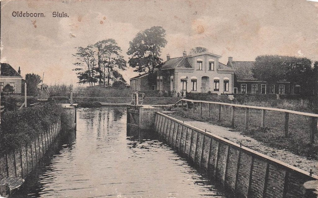 703-122-041 Oldeboorn Sluis, Verzamelen, Verzenden, Voor 1920, Friesland