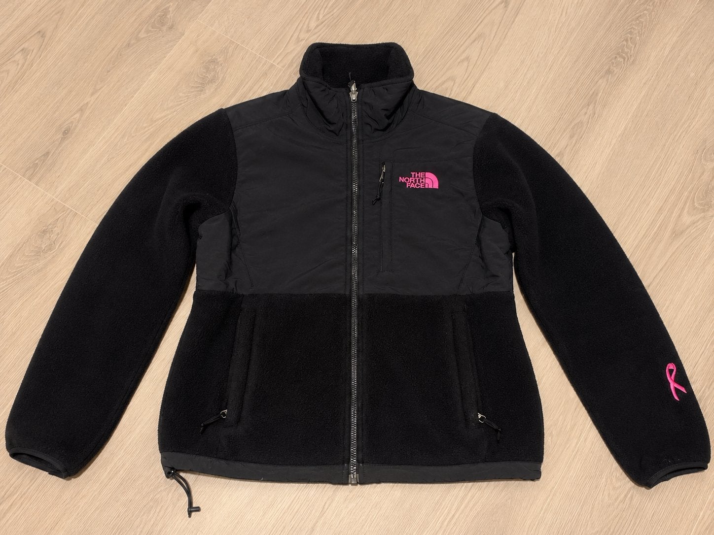 The North Face Denali Fleece Dames XS Zwart/Roze Pink Ribbon