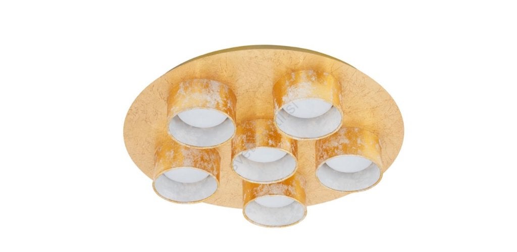 Briloner 2038-067 plafondlamp led 6x5W goud 2cm NIEUW, Ophalen of Verzenden, Nieuw, Metaal