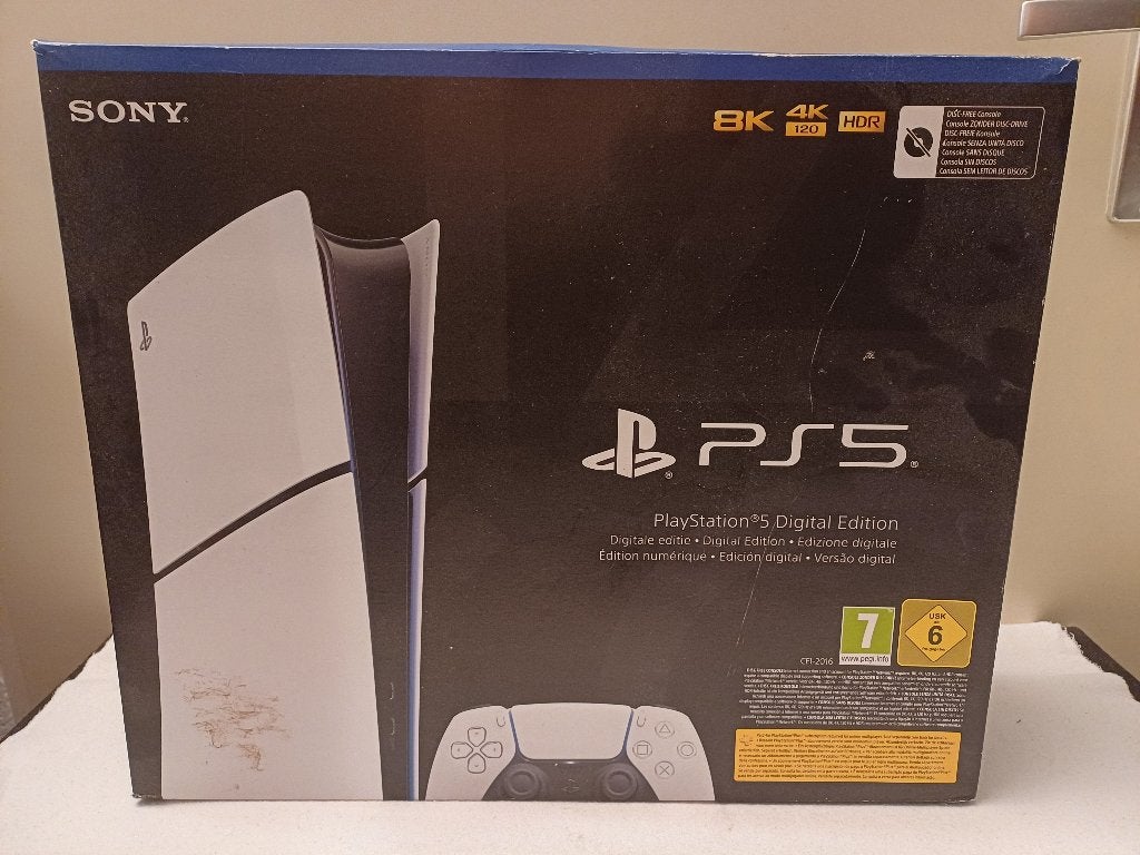 LEGE DOOS PlayStation 5 Slim Digital Edition Met Boekjes, Ophalen of Verzenden, Gebruikt, Playstation 5 Digital