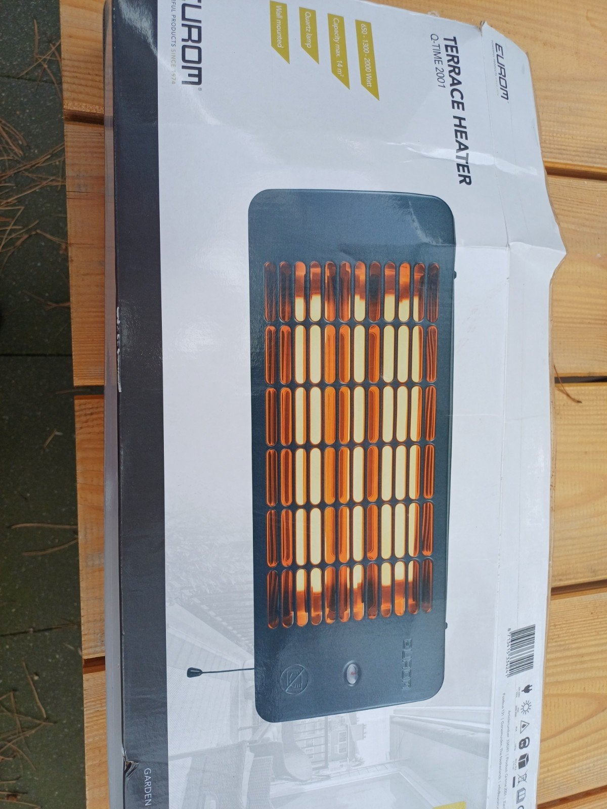 Eurom Q-Time 2001 Terrasverwarmer - 2000W, Ophalen of Verzenden