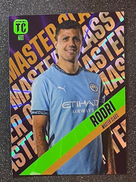 Panini Top Class 2025   MASTER CLASS  RODRI  MANCHESTER CITY, Hobby en Vrije tijd, Stickers en Plaatjes, Verzenden, Zo goed als nieuw