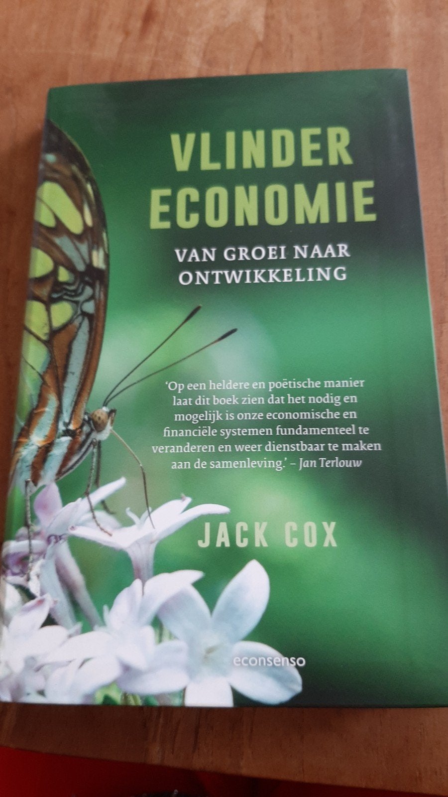 Jack Cox - Vlindereconomie, Boeken, Ophalen of Verzenden, Zo goed als nieuw, Overige niveaus, Jack Cox