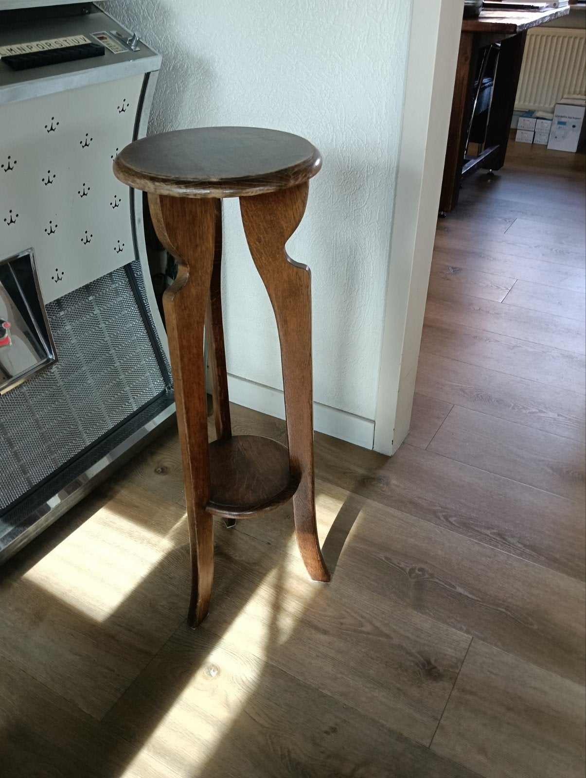 Antieke houten plantentafel / bijzettafel, Ophalen