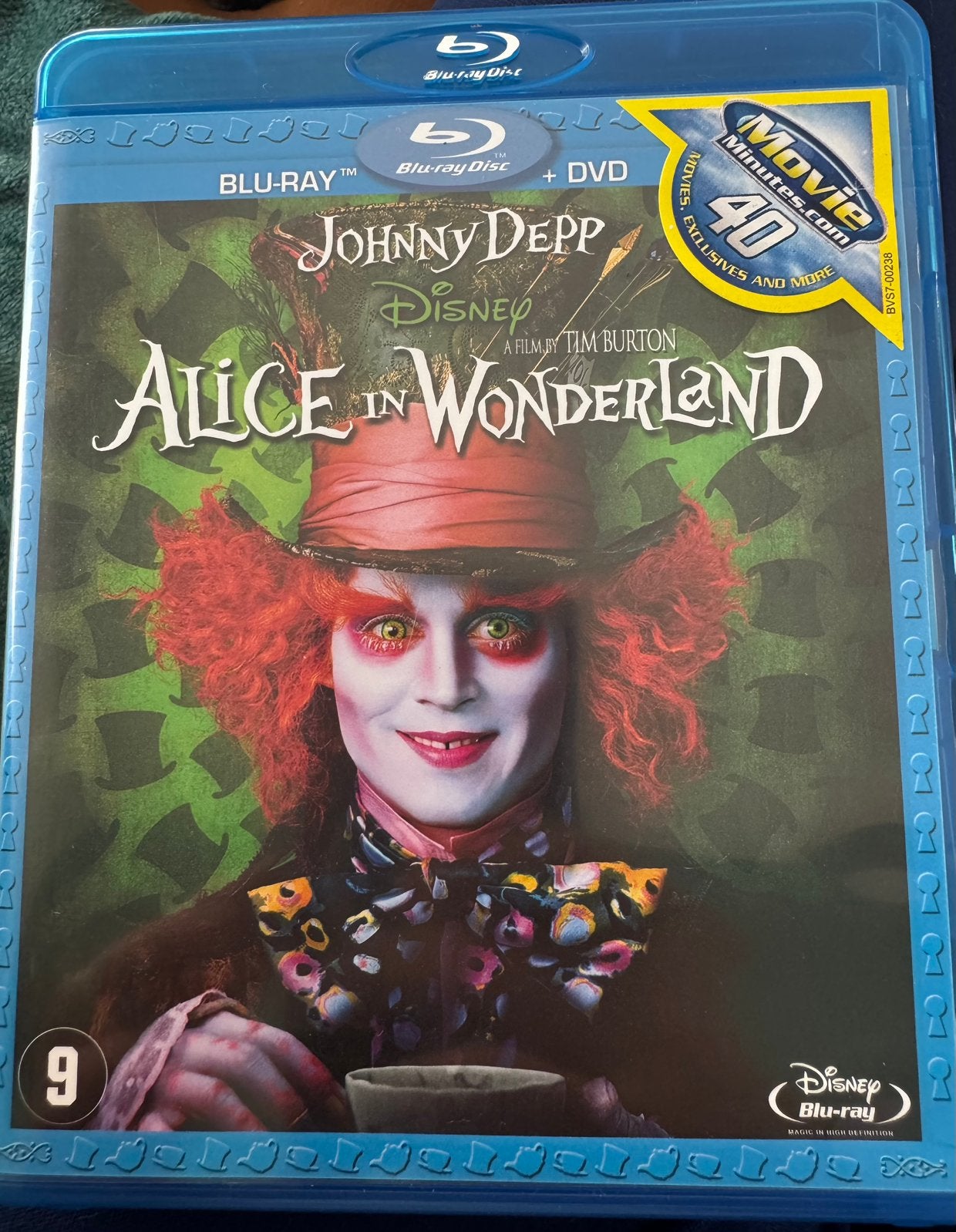 Blu-ray DVD Disney Alice in Wonderland met Johnny Depp, Ophalen of Verzenden, Zo goed als nieuw, Avontuur