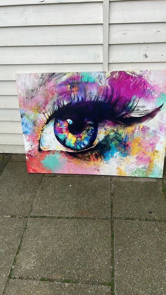PURE LIVING Schilderij canvas In the Eye 84x116 cm, Ophalen