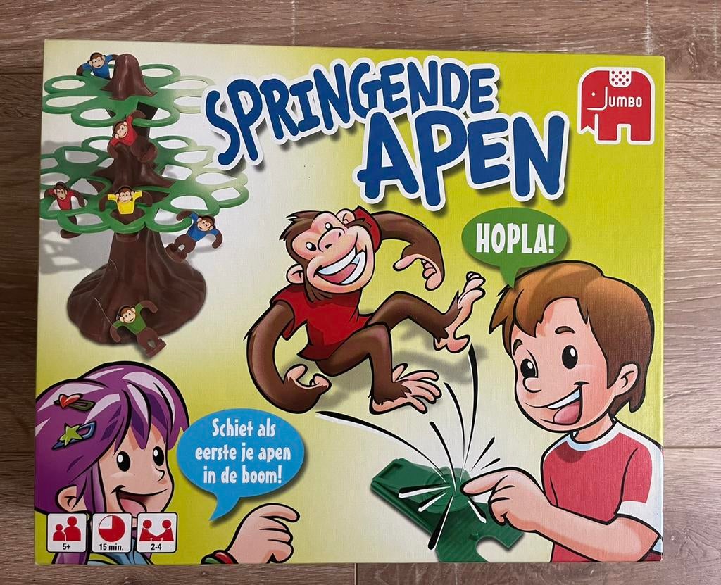 Springende apen - Jumbo - zo goed als nieuw, Een of twee spelers, Ophalen of Verzenden, Zo goed als nieuw, Jumbo
