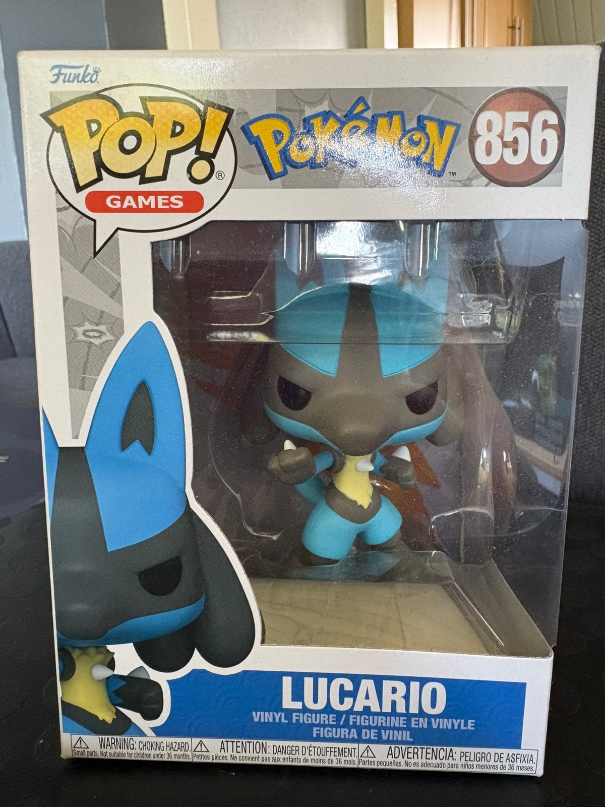 Funko Pop Pokémon 856 Lucario, Verzamelen, Poppetjes en Figuurtjes, Ophalen of Verzenden, Zo goed als nieuw
