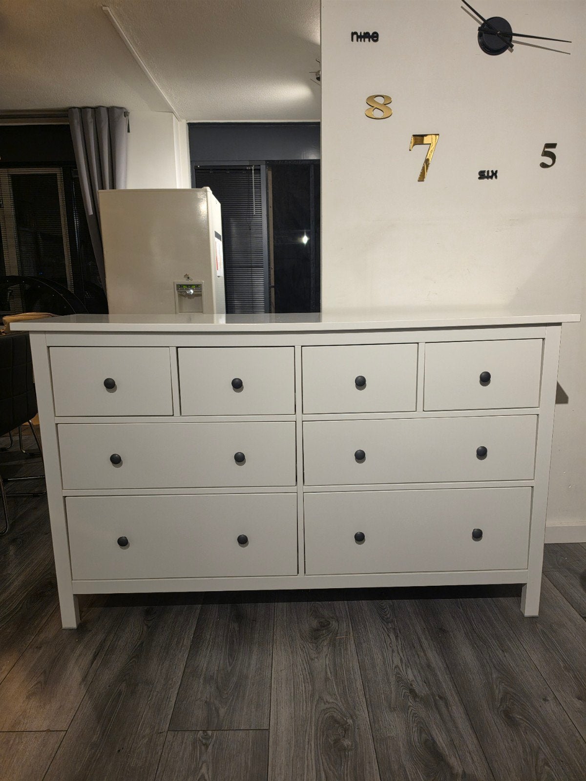 Z.g.a.n. ikea hemnes ladekast wit met 8 lades., Ophalen, Gebruikt, 5 laden of meer, Minder dan 100 cm