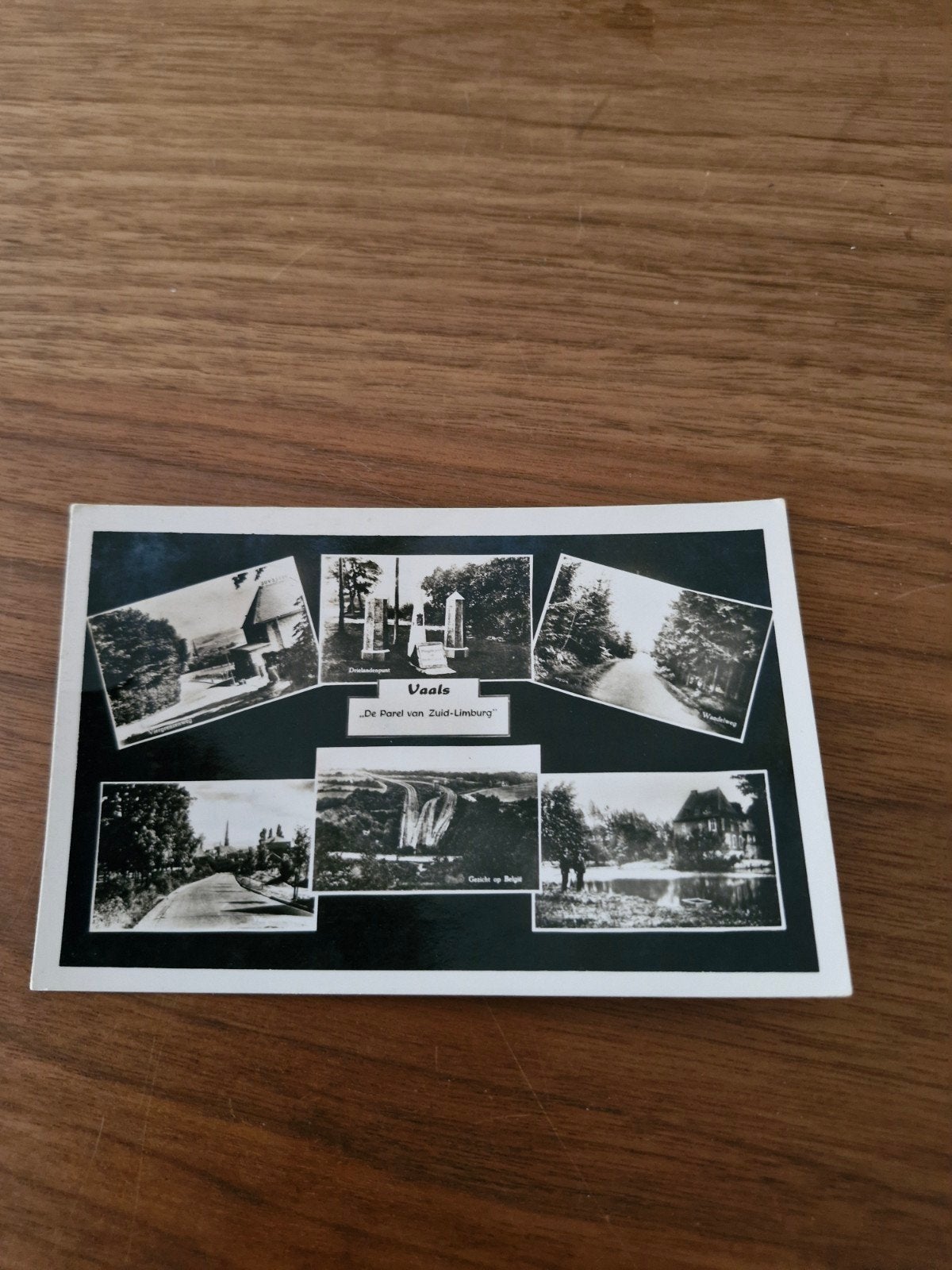 071 Oude ansichtkaart Vaals 'De Parel van Zuid-Limburg' 1955, Ophalen of Verzenden, 1940 tot 1960, Gelopen, Limburg