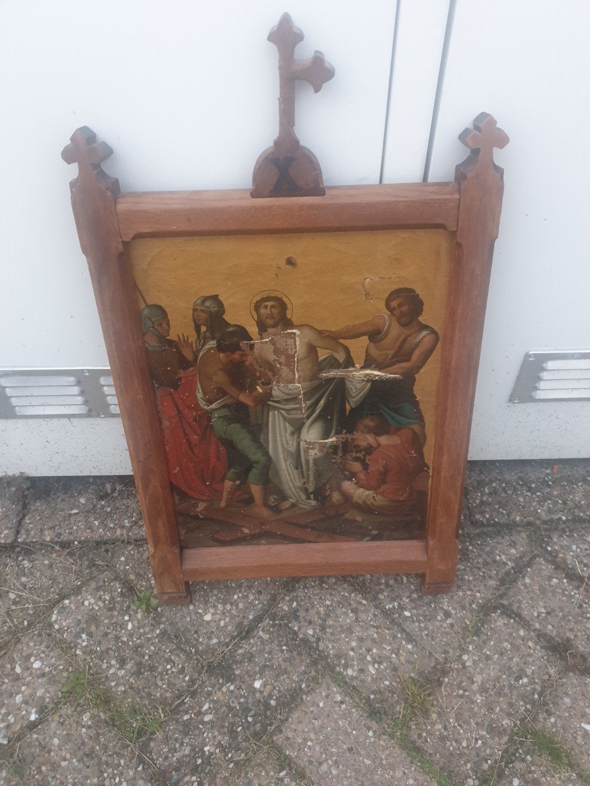 prachtig kunst werk van tiende statie van de kruisweg, Ophalen of Verzenden