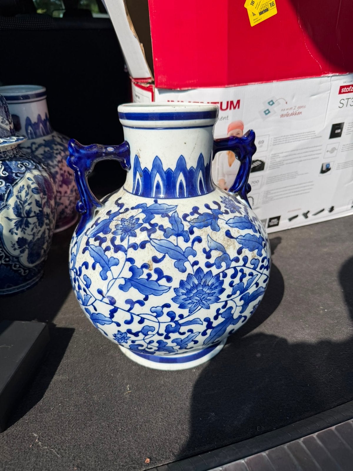 Set van Delfts Blauwe Vazen en 4 Wandborden, Antiek en Kunst, Antiek | Vazen, Ophalen