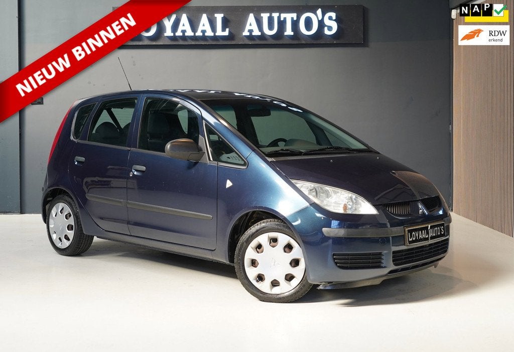 Mitsubishi Colt 1.3 Invite | AUTOMAAT | AIRCO| ELEK.RAMEN |, Voorwielaandrijving, Stof, Gebruikt, 31 €/maand