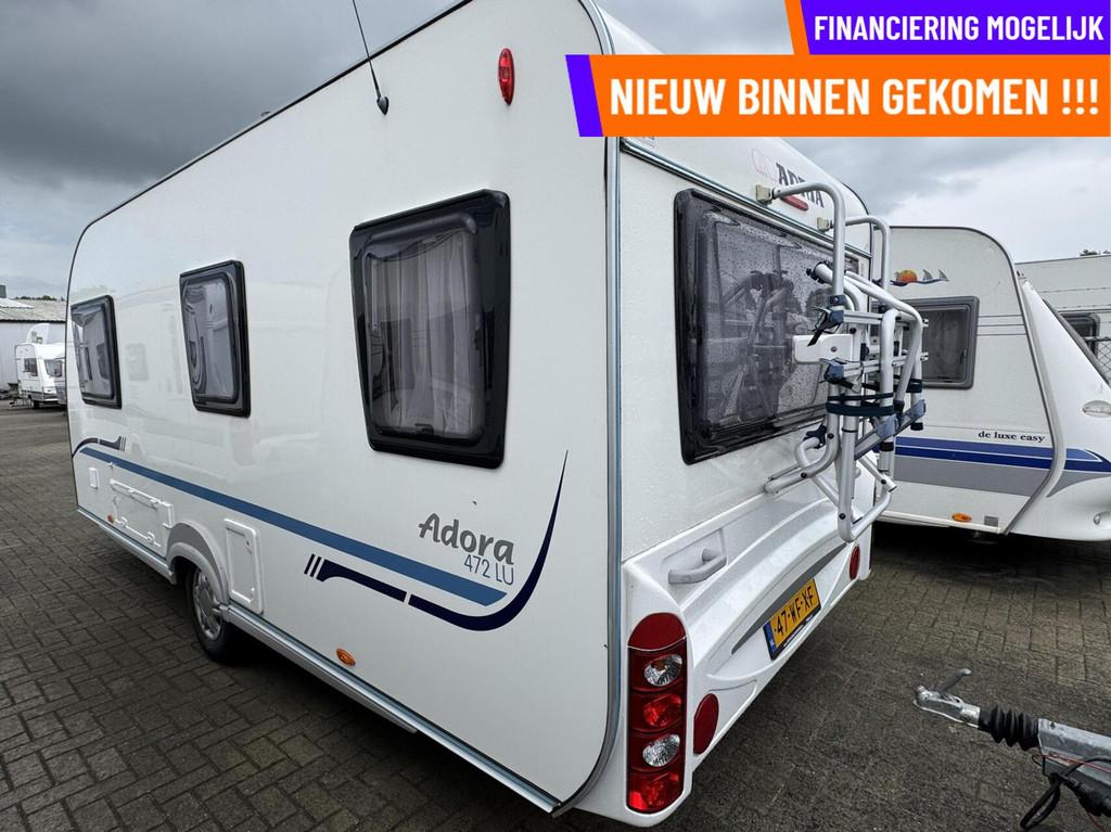 Adria ADORA 472 LU, ENKELE BEDDEN, RONDZIT, MOVER, VOORTENT, Caravans en Kamperen, Caravans, Mover, Bedrijf, Adria, 6 tot 7 meter