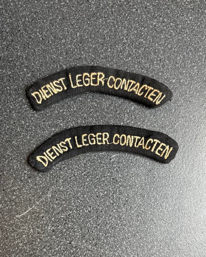 Set straatnamen Dienst Leger Contacten, Verzamelen, Militaria | Algemeen, Ophalen of Verzenden, Landmacht, Nederland, Embleem of Badge