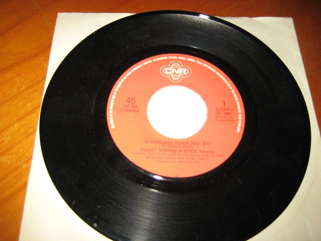 Corry Konings + Koos Alberts: Ik verlang naar jou, Cd's en Dvd's, Vinyl Singles, Ophalen of Verzenden, Zo goed als nieuw, Nederlandstalig